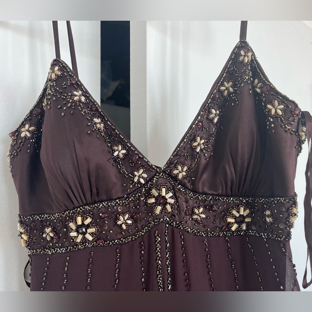 Sue Wong Silk Beaded Dress